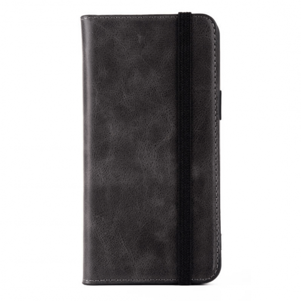 BİKAPAK LUXURY IPHONE 13 SİYAH CÜZDAN KILIF - Resim 2
