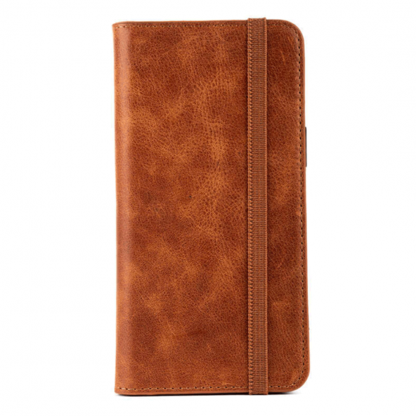 BİKAPAK LUXURY IPHONE 13 KAHVERENGİ CÜZDAN KILIF - Resim 2