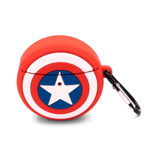 E2M AIRPODS 1-2 KILIF KAPTAN AMERİKA KIRMIZI