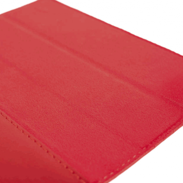 BİKAPAK LUXURY IPHONE 13 PRO MAX KIRMIZI CÜZDAN KILIF - Resim 2