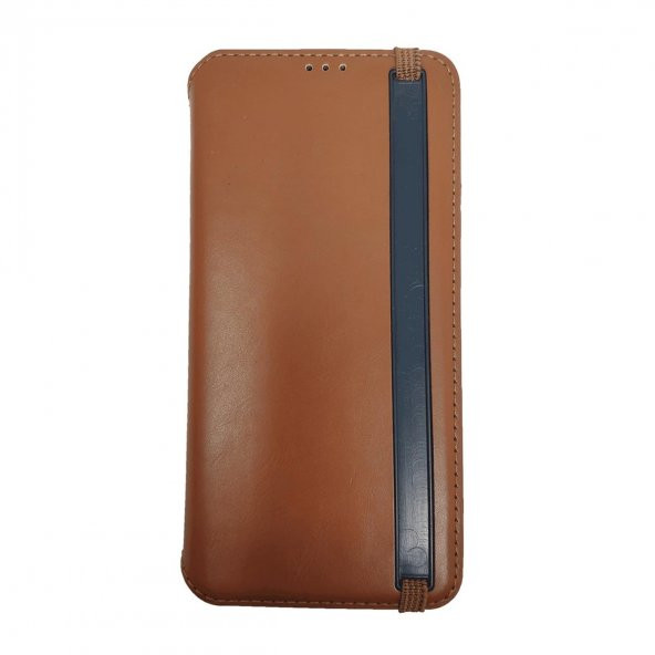 BİKAPAK SPORT IPHONE 13 KAHVERENGİ CÜZDAN KILIF ürün görseli 1