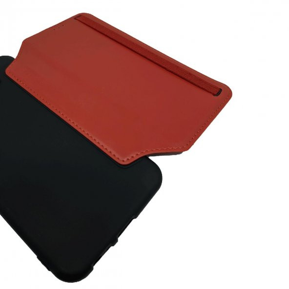 BİKAPAK SPORT IPHONE 13 PRO MAX KIRMIZI CÜZDAN KILIF - Resim 4