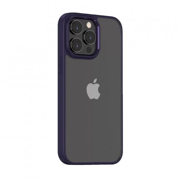 BİKAPAK ELIT CRYSTAL IPHONE 14 PRO MOR KAPAK ürün görseli