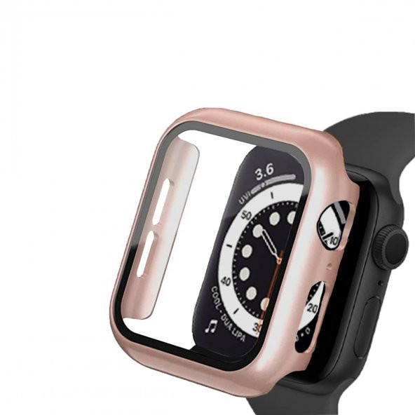 BİNANO APPLE WATCH 8 41MM SENSE KASA VE EKRAN KORUYUCU ROSE GOLD