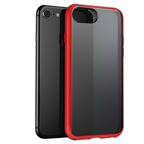 BİKAPAK ELIT ENIGMA IPHONE 7/8/SE2 FULL KIRMZI KPK - Resim 2