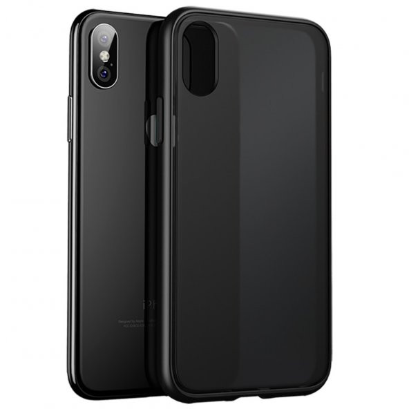 BİKAPAK ELIT ENIGMA IPHONE XS MAX FULL SİYAH KAPAK