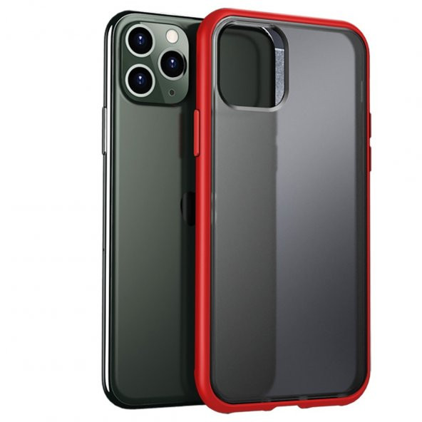 BİKAPAK ELIT ENIGMA IPHONE 11 PRO MAX FULL KIRMIZI - Resim 2