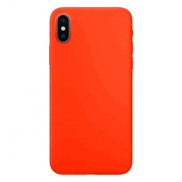 BİKAPAK ECO SENSE IPHONE XS MAX TURUNCU KAPAK - Resim 2