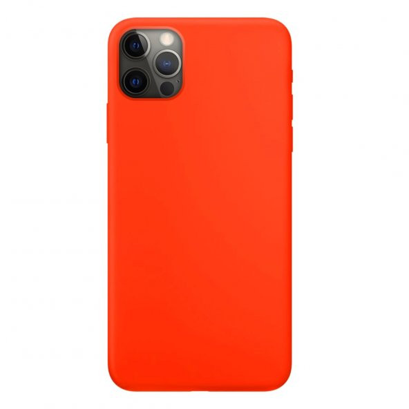 BİKAPAK ECO SENSE IPHONE 12 PRO MAX TURUNCU KAPAK - Resim 2