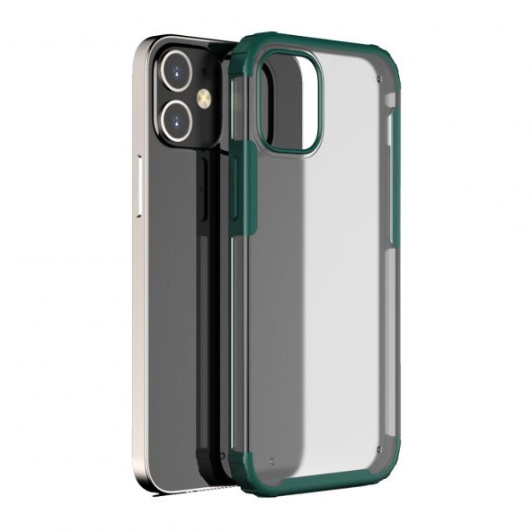 BİKAPAK ELIT MIST IPHONE 12 MİNİ YEŞİL KAPAK