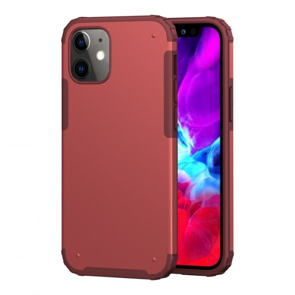 BİKAPAK ELIT MIST IPHONE 12 MİNİ OPAK KIRMIZI KAPA