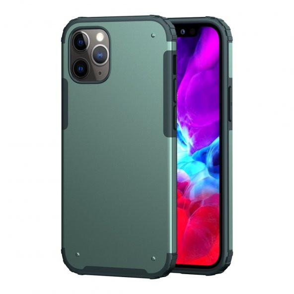 BİKAPAK ELIT MIST IPHONE 12 PRO MAX OPAK YEŞİL KAPAK ürün görseli