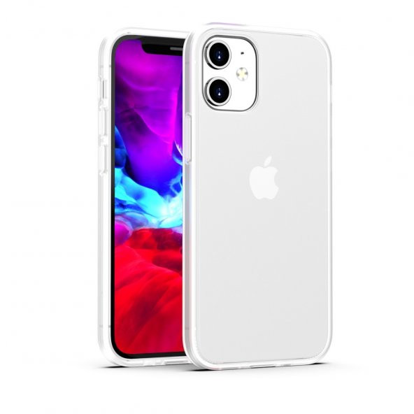 BİKAPAK ELIT ENIGMA IPHONE 12 MİNİ FULL BEYAZ KAPA - 2