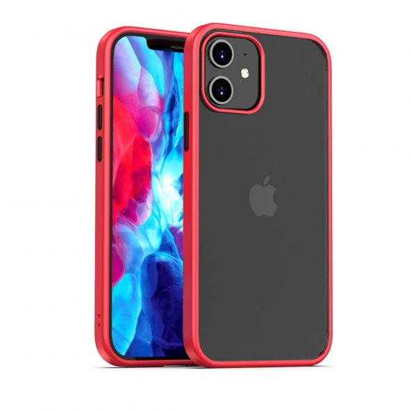 BİKAPAK ELIT ENIGMA IPHONE 12 MİNİ KIRMIZI KAPAK