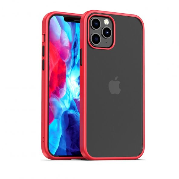 BİKAPAK ELIT ENIGMA IPHONE 12 PRO MAX KIRMIZI KAPAK - Resim 2