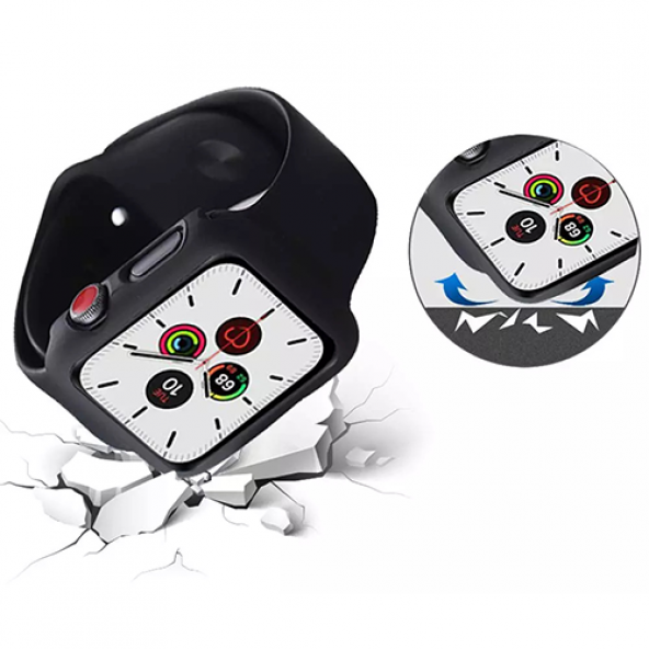 E2M Apple Watch 42mm Kasa ve Ekran Koruyucu Rose Gold - Resim 3