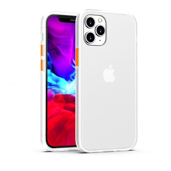 BİKAPAK ELIT ENIGMA IPHONE 12 PRO MAX  BEYAZ KAPAK - Resim 2