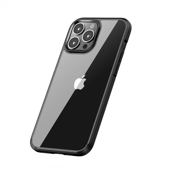 BİKAPAK ELIT CRYSTAL IPHONE 13 PRO SİYAH KAPAK - Resim 2