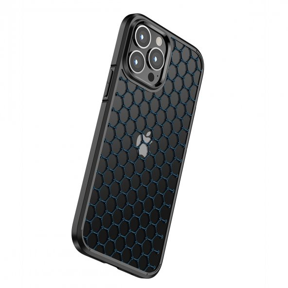 BİKAPAK ELIT CRYSTAL IPHONE 13 PRO SİYAH KAPAK - Resim 4