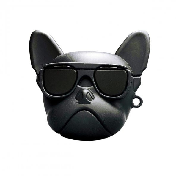 E2M AIRPODS 1-2 KILIF BULLDOG SİYAH ürün görseli