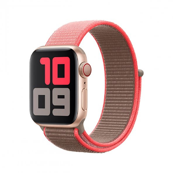 E2M APPLE WATCH 38-40MM KRD-03 HASIR ACIK PEMBE KORDON ürün görseli 1