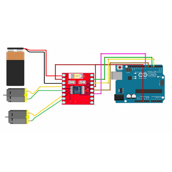 DRV8833 Step Motor Sürücü Modül DC 10V 1.2A PWM Çift H Köprü 2 Dc Motor TB6612FNG Muadili 3D Yazıcı Robot CNC - 8