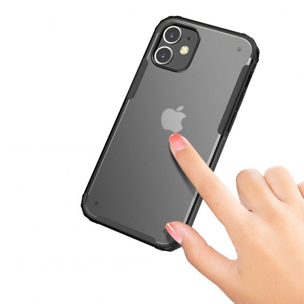 BİKAPAK ELIT MIST IPHONE 12 MİNİ SİYAH KAPAK - 4