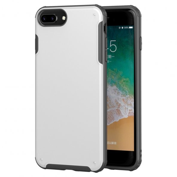 BİKAPAK ELIT MIST IPHONE 7/8 PLUS OPAK BEYAZ KAPAK ürün görseli 1