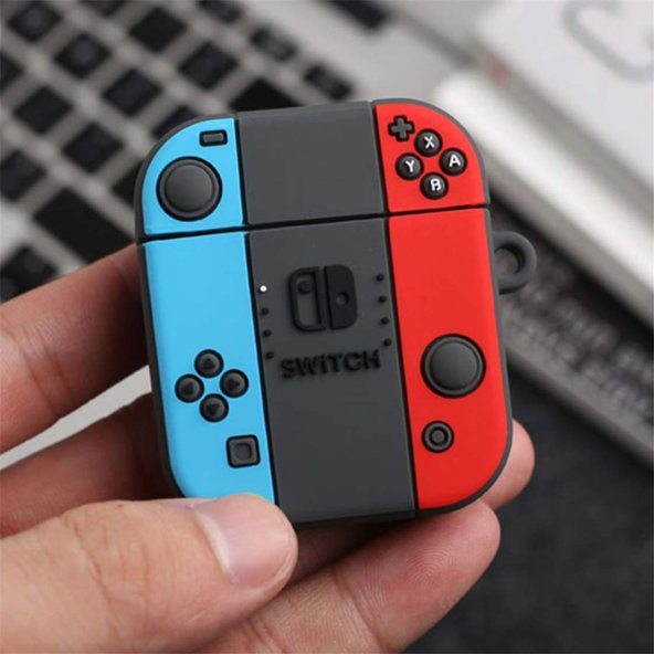 E2M AIRPODS 1-2 KILIF NINTENDO MAVİ - Resim 3