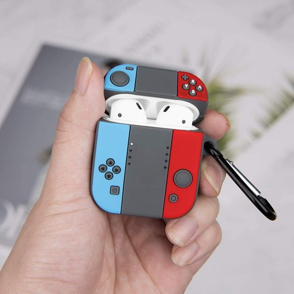E2M AIRPODS 1-2 KILIF NINTENDO MAVİ - Resim 4