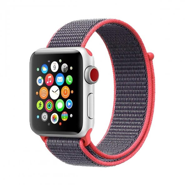 E2M APPLE WATCH 42-44MM KRD-03 HASIR UZAY GRI KORDON