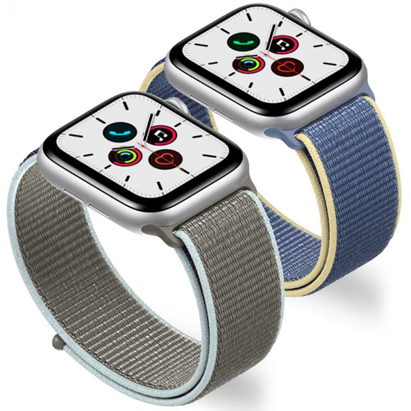 E2M APPLE WATCH 42-44MM KRD-03 HASIR UZAY GRI KORDON - 2