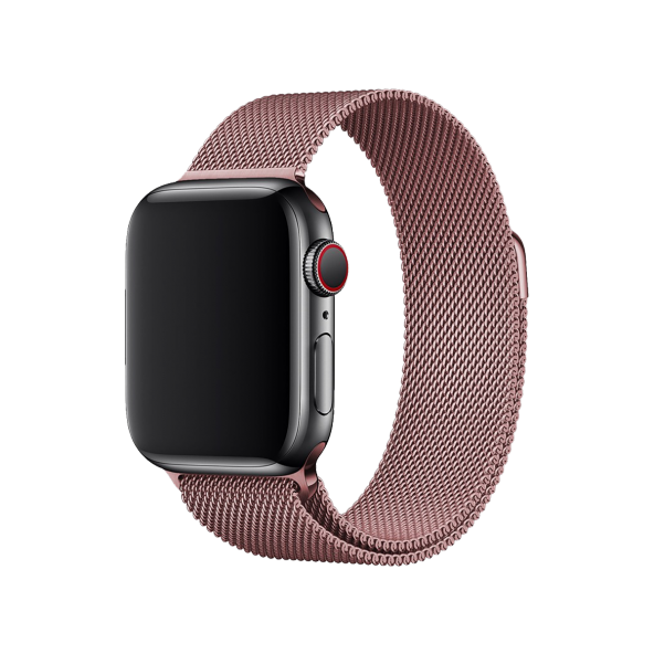 E2M APPLE WATCH 42-44MM KRD-01 METAL HASIR ROZE ALTIN KORDON