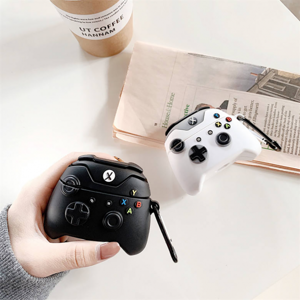 E2M AIRPODS PRO KILIF JOYSTICK BEYAZ - Resim 2