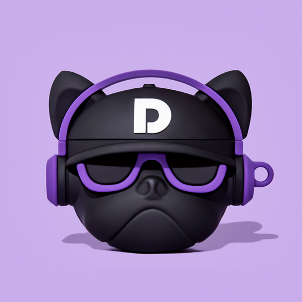 E2M AIRPODS 1-2 KILIF STAR BULLDOG MOR ürün görseli 1