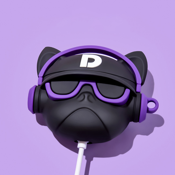 E2M AIRPODS 1-2 KILIF STAR BULLDOG MOR - Resim 3