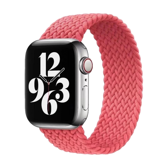 E2M Apple Watch 42-44mm KRD-15 Örgü Pembe Kordon M - Resim 2