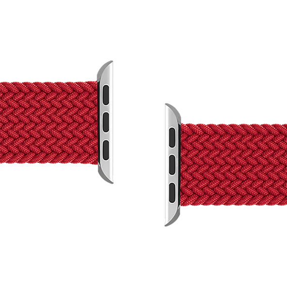 E2M Apple Watch 42-44mm KRD-15 Örgü Pembe Kordon M - Resim 5