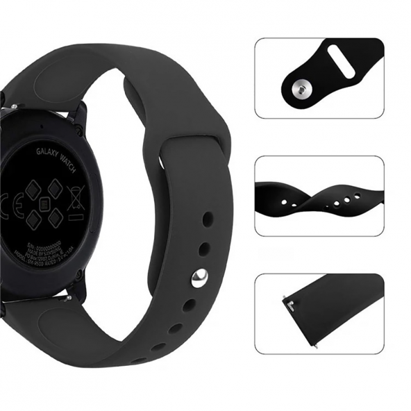 E2M Huawei Watch 20mm KRD-19 Classic SilikonKoyuYe - 4