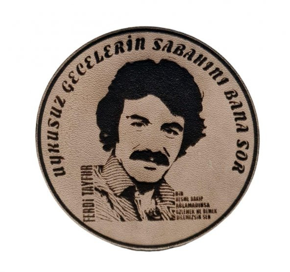 Ferdi TAYFUR Uykusuz Gecelerin Sabahını Bana Sor Deri PEÇ - Arma - Askeri Patch ürün görseli