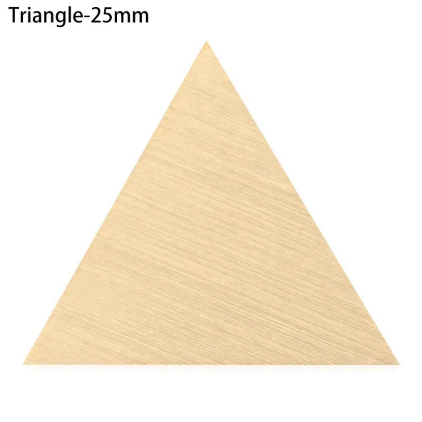 Boş Mum Mühür Pirinç Damga Başlığı Üçgen 25x22mm - Resim 7