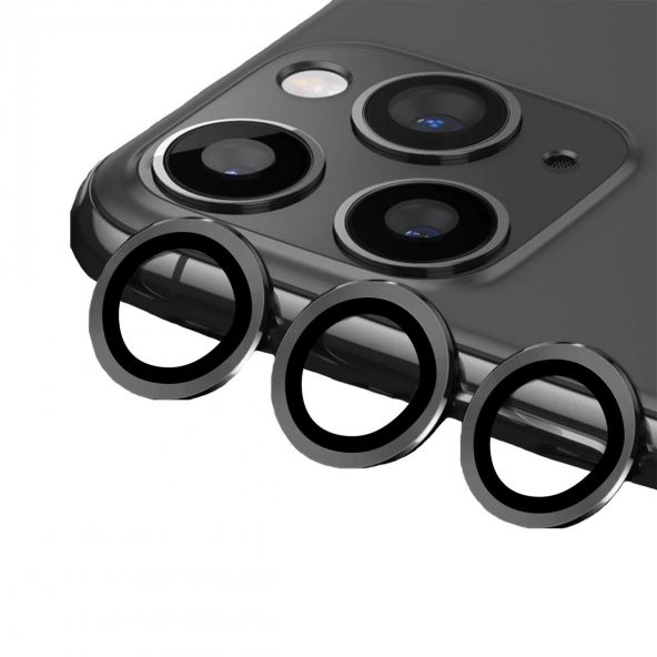 BİNANO METAL RİNG IPHONE 14 PRO/14 PRO MAX GRİ KAM ürün görseli