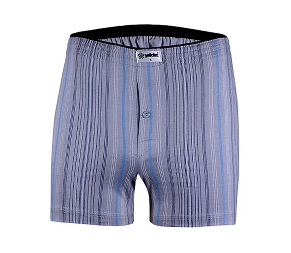 3 Adet Yıldız Erkek Taşma Lastik Desenli Penye Boxer Short 43 - Resim 2