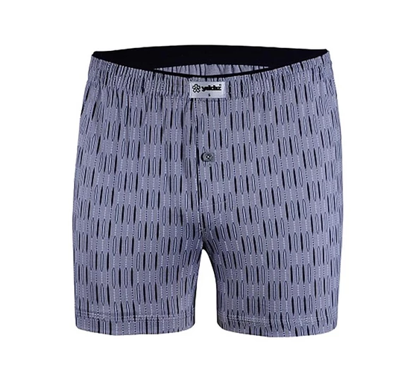 3 Adet Yıldız Erkek Taşma Lastik Desenli Penye Boxer Short 43 - Resim 8