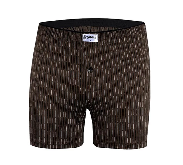 3 Adet Yıldız Erkek Taşma Lastik Desenli Penye Boxer Short 43 - Resim 9