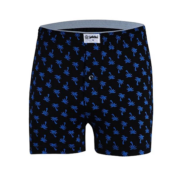 3 Adet Yıldız Erkek Taşma Lastik Desenli Penye Boxer Short 43 - Resim 6