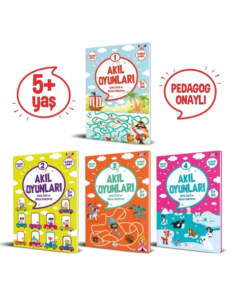 Akıl Oyunları Çoklu Zeka ve Dikkat Geliştirme 5+