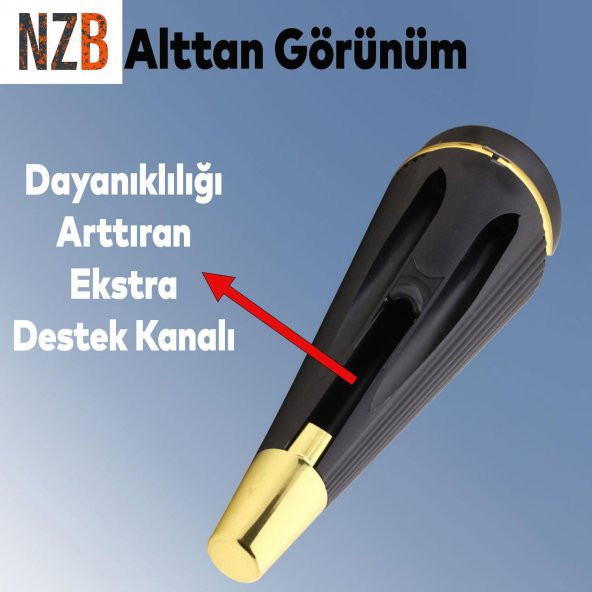 Lüks Mobilya Kanepe Sehpa TV Ünitesi Koltuk Ayağı 19 cm Siyah Gold Baza Ayak - 3