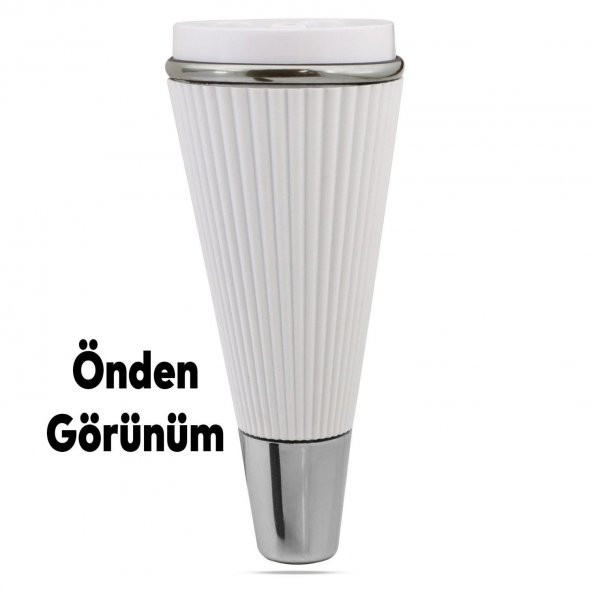 Lüks Mobilya Kanepe Sehpa TV Ünitesi Koltuk Ayağı 19 cm Beyaz Krom Baza Ayak - Resim 4