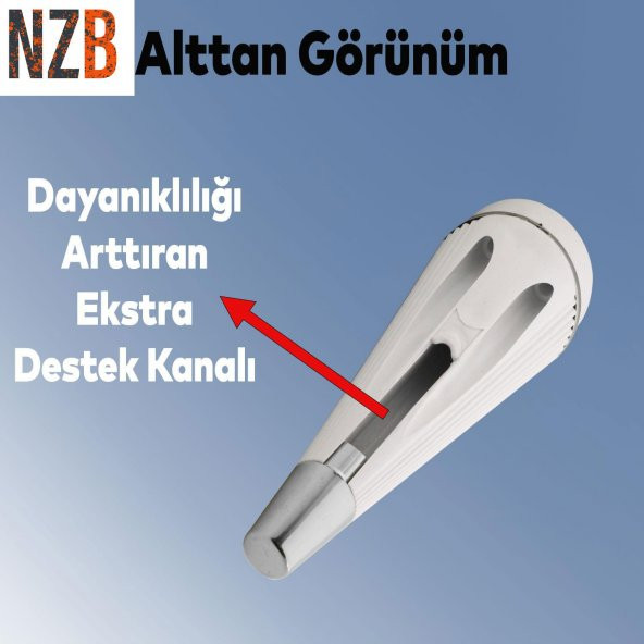 Lüks Mobilya Kanepe Sehpa TV Ünitesi Koltuk Ayağı 15 cm Beyaz Krom Baza Ayak - Resim 3